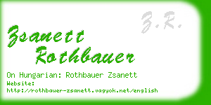 zsanett rothbauer business card
